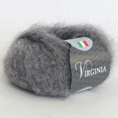 Пряжа SEAM VIRGINIA ( 05  темно-серый) Состав: 30% мохер 40% акрил 30% нейлон; 25г/225м